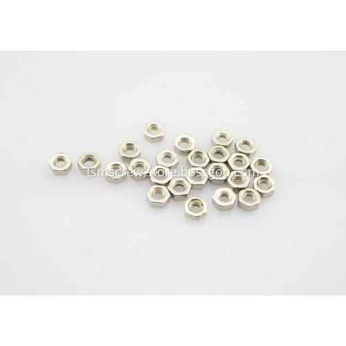 Nickel Silver Hexagon Nut For Eyeglasses Rimless